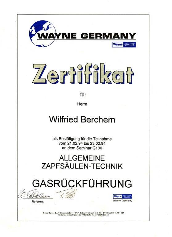 Zertifikat Wilfried_Dresser_1994